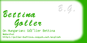 bettina goller business card